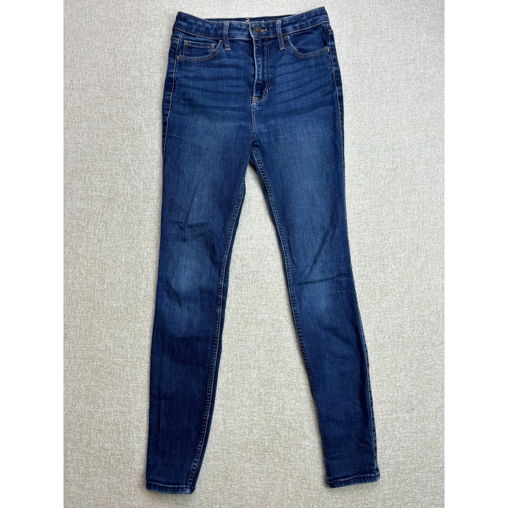 Hollister Ultra High-Rise Super Skinny Soft Stretch Blue Jeans W26 L28 3R